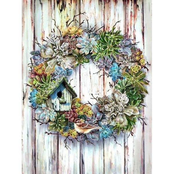 Wreath- 40*50cm Painting By Numbers UK