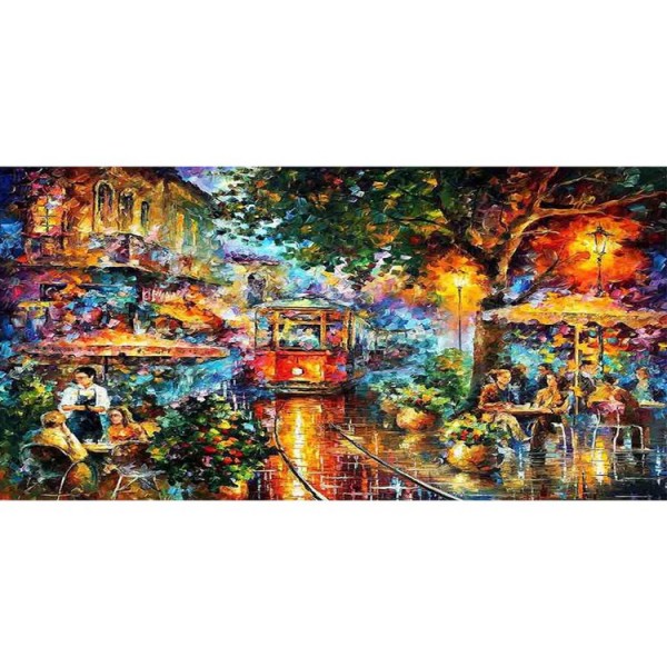DIY Painting By Numbers-Lively Night-40*80cm Painting By Numbers UK