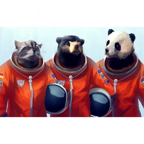 DIY Painting By Numbers-Animal Astronaut-40*80cm Painting By Numbers UK