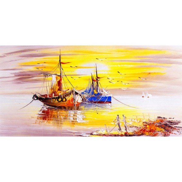 DIY Painting By Numbers-Sailboat-40*80cm Painting By Numbers UK