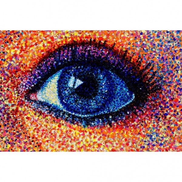DIY Painting By Numbers-Colorful Eye-40*80cm Painting By Numbers UK