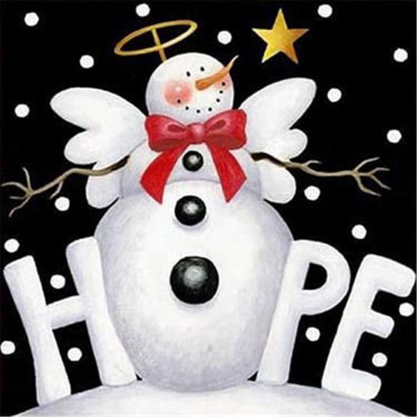 Christmas snowman-HOPE Painting By Numbers UK