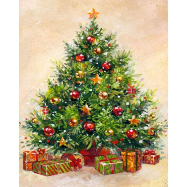 Christmas tree decoration Painting By Numbers UK