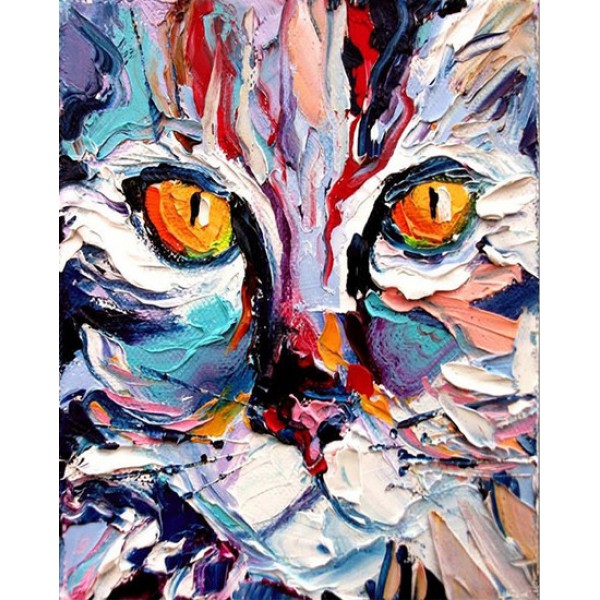 Cat- 40*50cm Painting By Numbers UK