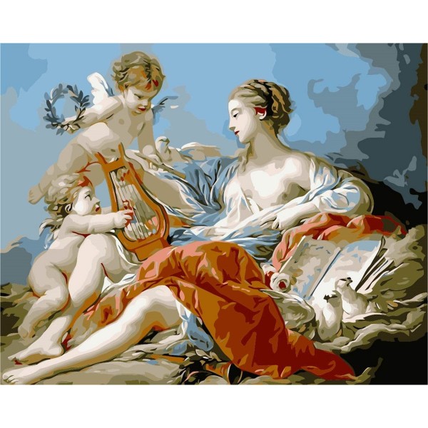 Classical glamour women and little angels Painting By Numbers UK