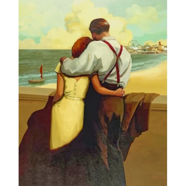 Vintage Couple In Love (40X50cm) Painting By Numbers UK