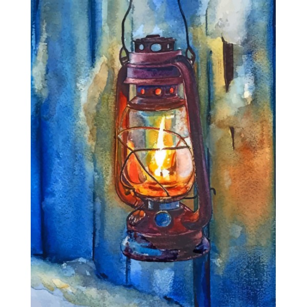 Vintage Lantern  (40X50cm) Painting By Numbers UK
