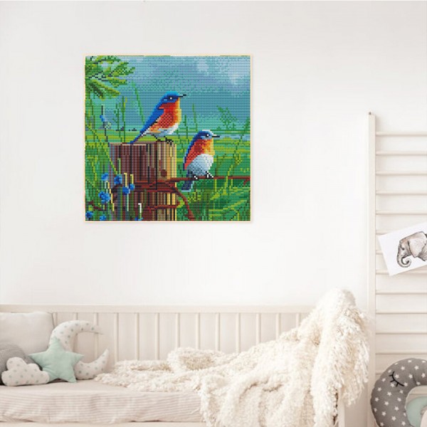 11ct cross stitch | Bird (30x30cm) Painting By Numbers UK