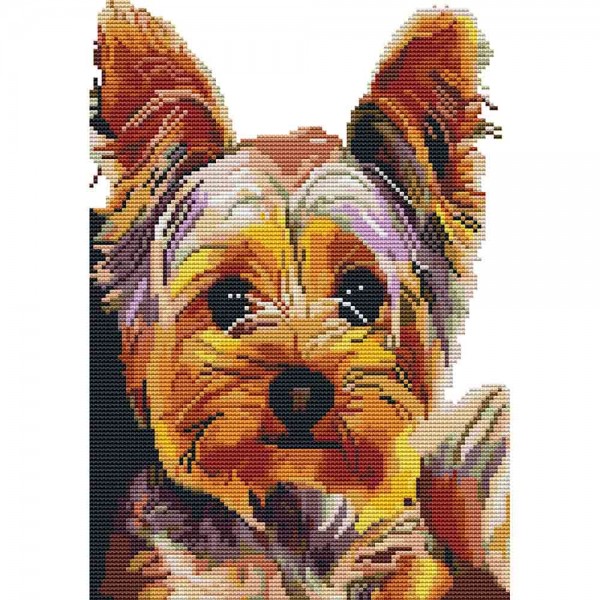 14ct cross stitch | Dog（30x40cm） Painting By Numbers UK
