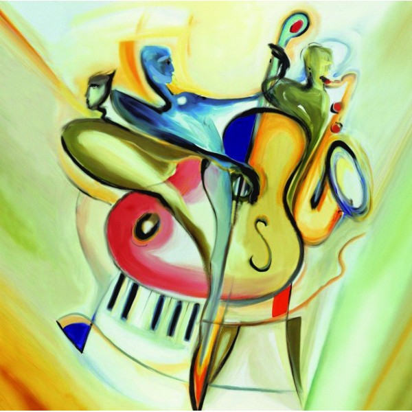 Abstract guitar- 40*50cm Painting By Numbers UK