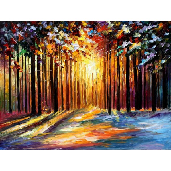 Abstract painting | Forest (40X50cm) Painting By Numbers UK