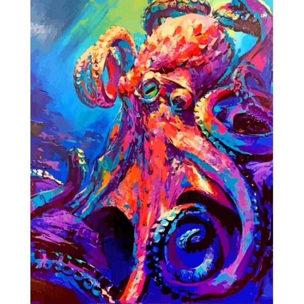 Abstract Kraken (40X50cm) Painting By Numbers UK
