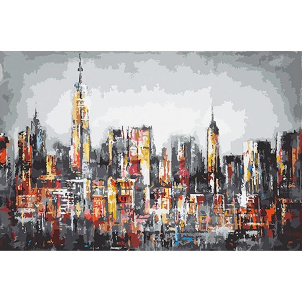 New York Skyscraper  (40X50cm) Painting By Numbers UK