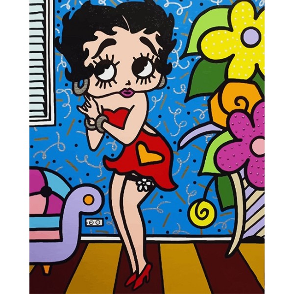 Betty Boop- 40*50cm Painting By Numbers UK