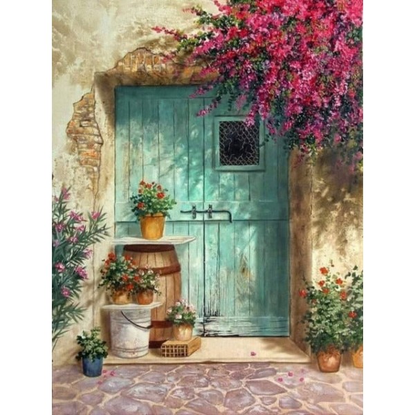 Door-- 40*50cm Painting By Numbers UK