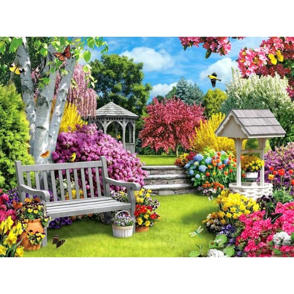 Beautiful Garden-- 40*50cm Painting By Numbers UK