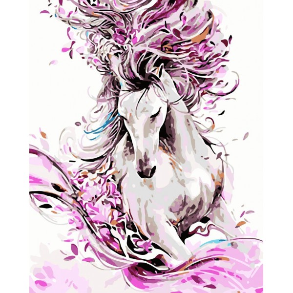  Colorful horse Painting By Numbers UK