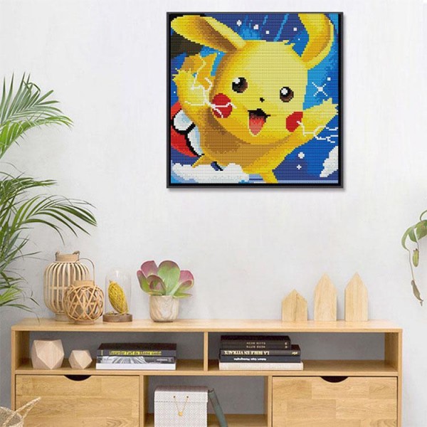 11ct Full cross stitch | Pokemon（30x30cm） Painting By Numbers UK