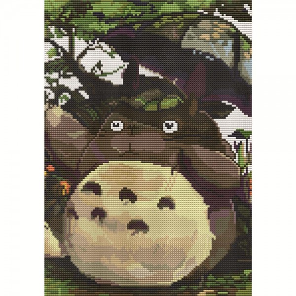 11ct Full cross stitch | My Neighbor Totoro（30x40cm） Painting By Numbers UK