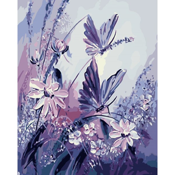 Flower And Butterfly Painting By Numbers UK