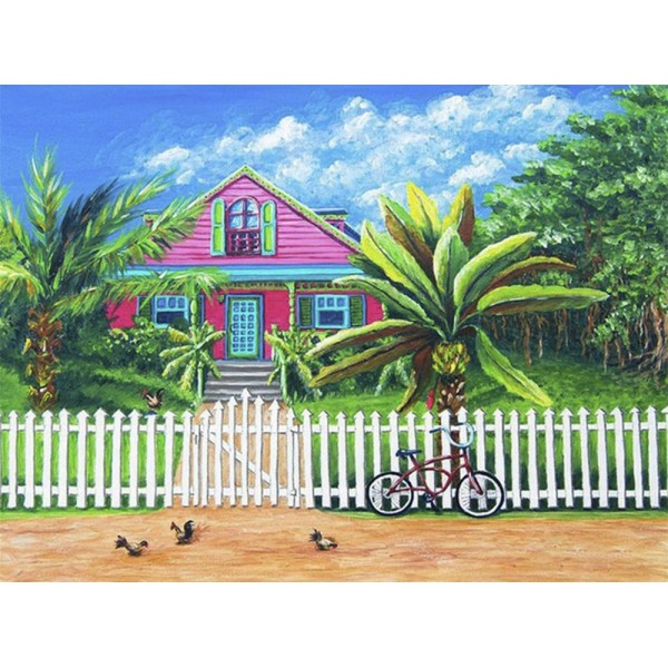 Colorful house- 40*50cm Painting By Numbers UK