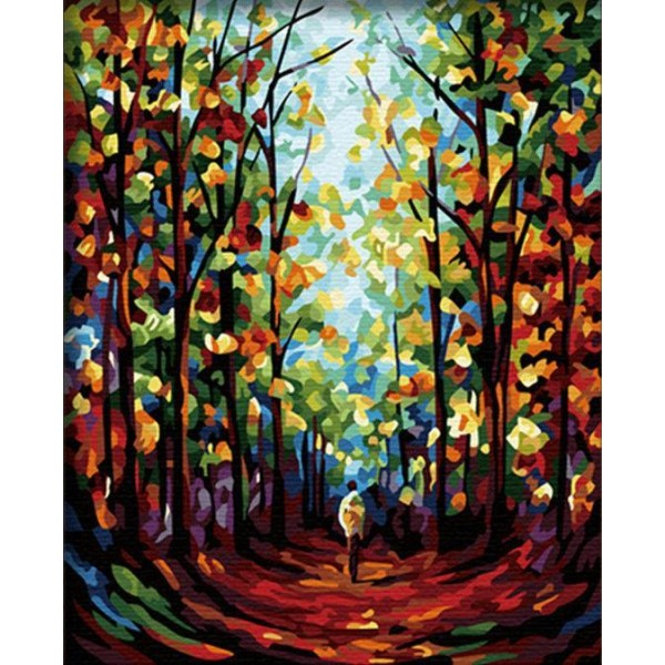 Abstract forest Painting By Numbers UK