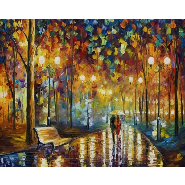  Rainy day lovers on the trail Painting By Numbers UK