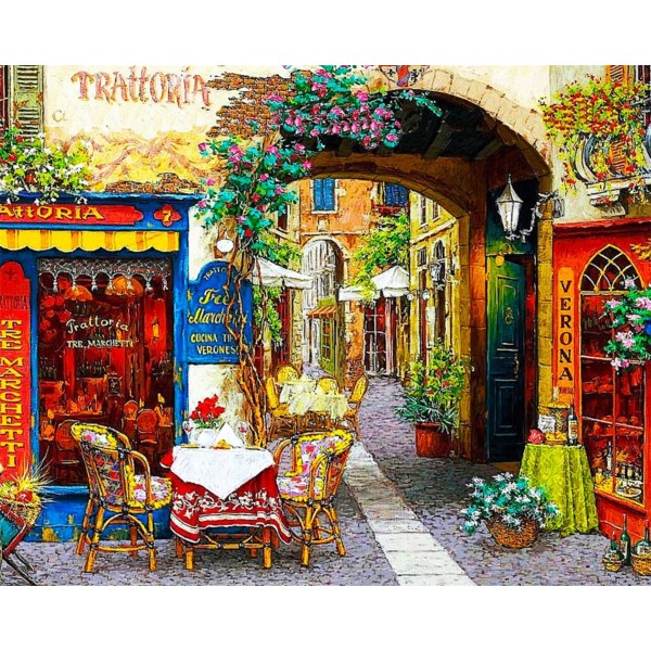 Beautiful town Painting By Numbers UK