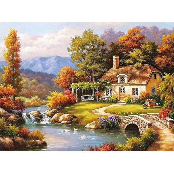 Lakeside town Painting By Numbers UK