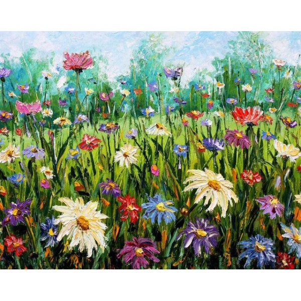 Flowers- 40*50cm Painting By Numbers UK
