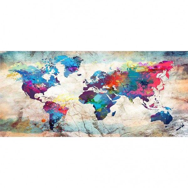 DIY Painting By Numbers-World Map-40*80cm Painting By Numbers UK