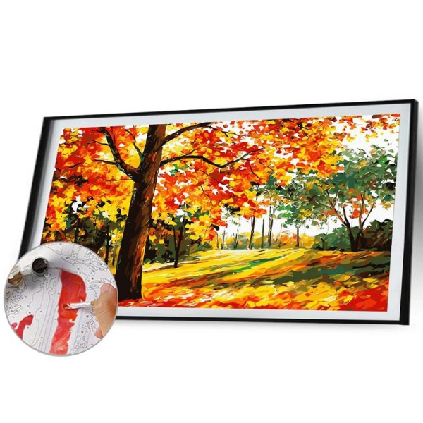DIY Painting By Numbers-Autumn-40*80cm Painting By Numbers UK