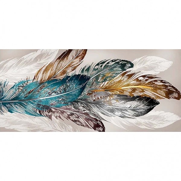DIY Painting By Numbers-Feather-40*80cm Painting By Numbers UK