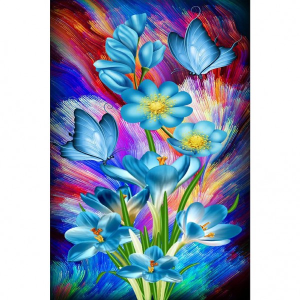 DIY Painting By Numbers-Flowers-40*60cm Painting By Numbers UK