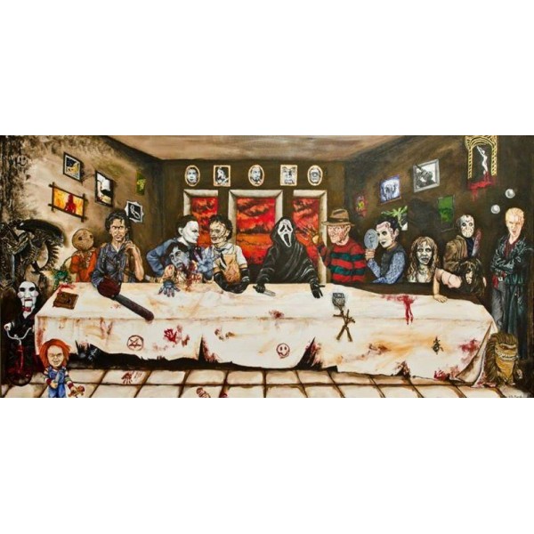 HORROR LAST SUPPER-40cm*80cm Painting By Numbers UK