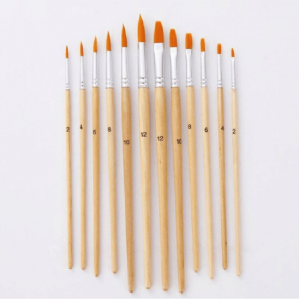 12 pieces/set, paint brushes of different sizes Painting By Numbers UK