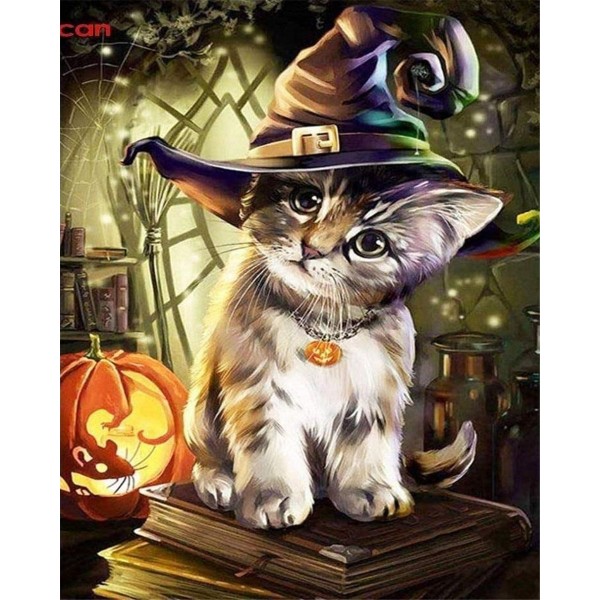 Halloween cat Painting By Numbers UK