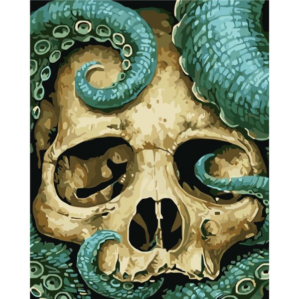 Octopus and skull Painting By Numbers UK