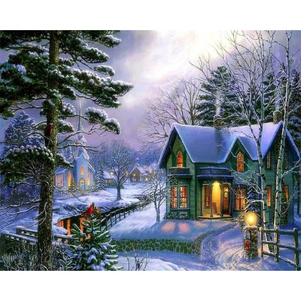 Warm christmas Painting By Numbers UK