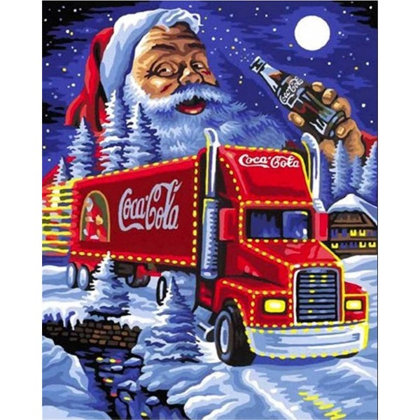 Santa Claus and Cola Painting By Numbers UK