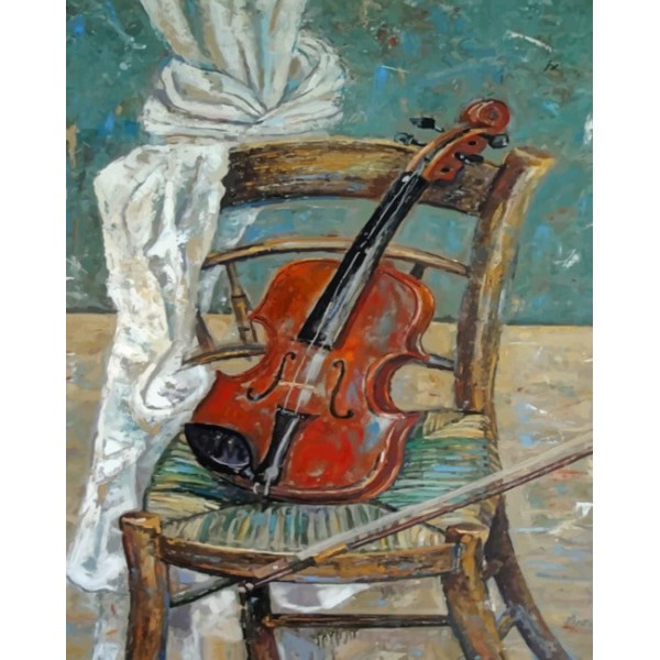 Vintage Violin   (40X50cm) Painting By Numbers UK