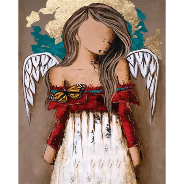 Little girl angel Painting By Numbers UK