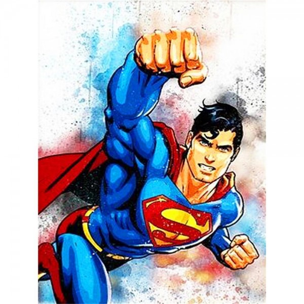 11ct Fullcross stitch | superman（30x40cm） Painting By Numbers UK