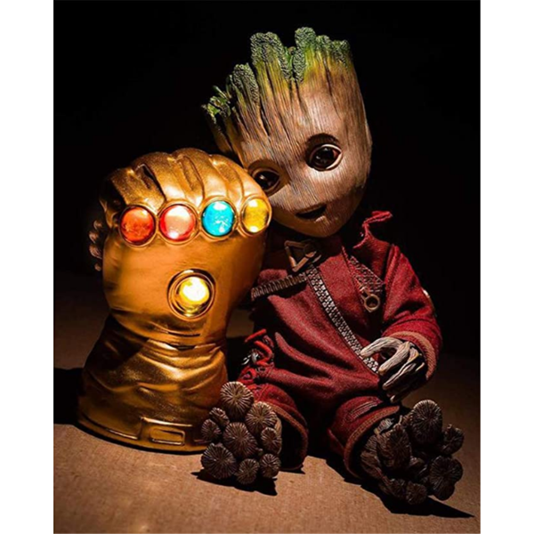 Thanos Glove and Groot Painting By Numbers UK