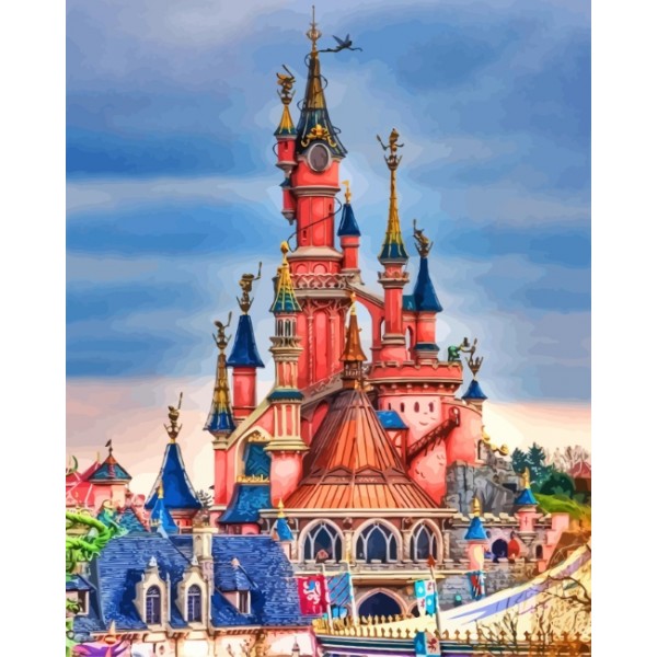 Disney Paris Castle - 40*50cm Painting By Numbers UK