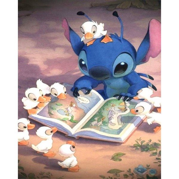 Stitch and ducklings Painting By Numbers UK