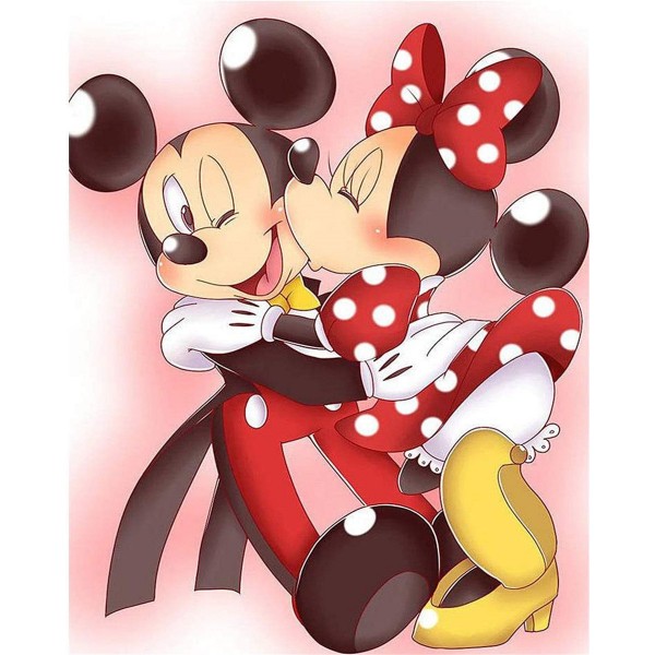 Minnie kissing Mickey's face Painting By Numbers UK