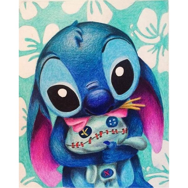 Stitch holding doll Painting By Numbers UK