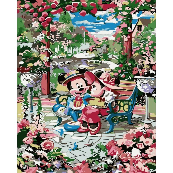 Mickey Mouse and Minnie Mouse Painting By Numbers UK