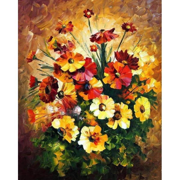 Abstract painting | flower  (40X50cm) Painting By Numbers UK